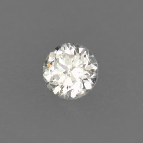 Diamante naturale bianco da 0,01 ct, taglio rotondo, VS