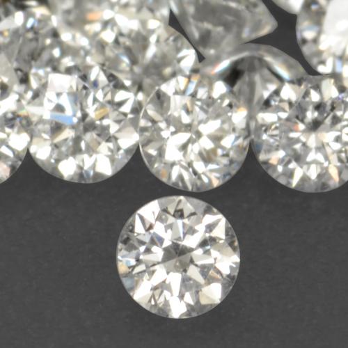 Diamante naturale bianco da 0,02 ct, taglio rotondo, VS-SI
