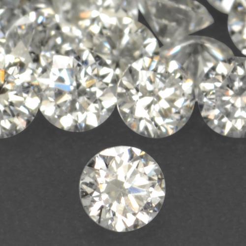 Diamante naturale bianco da 0,02 ct, taglio rotondo, VS-SI