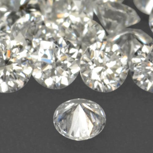 Diamante naturale bianco da 0,02 ct, taglio rotondo, VS-SI