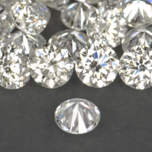 Diamante naturale bianco da 0,16 ct, taglio rotondo, VS-SI