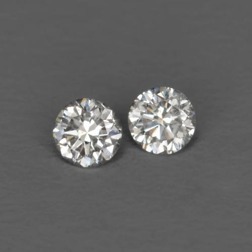 Gemme di Diamante Bianco caldo naturale da 0.03 ct, Taglio rotondo, VVS-VS