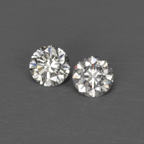 Gemme di Diamante Bianco caldo naturale da 0.03 ct, Taglio rotondo, VVS-VS