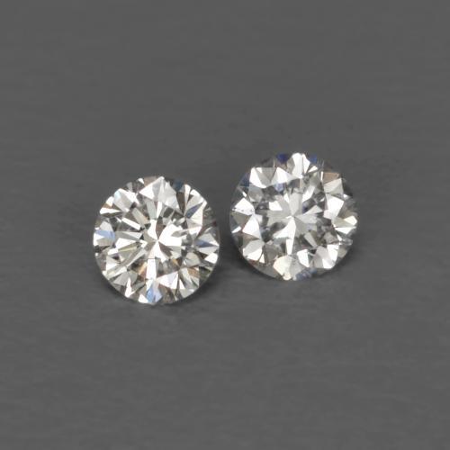 Gemme di Diamante Bianco caldo naturale da 0.03 ct, Taglio rotondo, VVS-VS