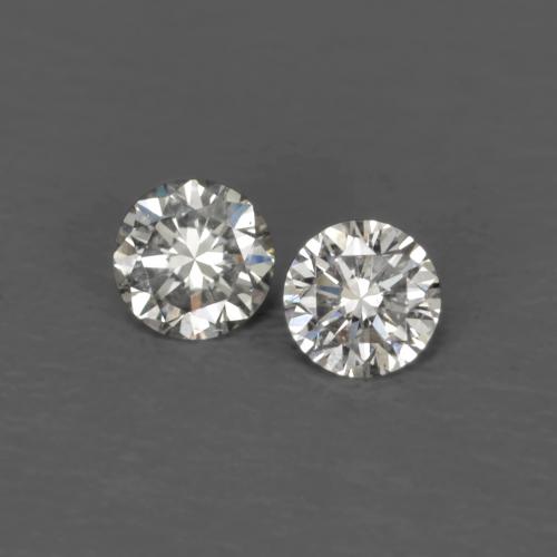Gemme di Diamante Bianco caldo naturale da 0.03 ct, Taglio rotondo, VVS-VS