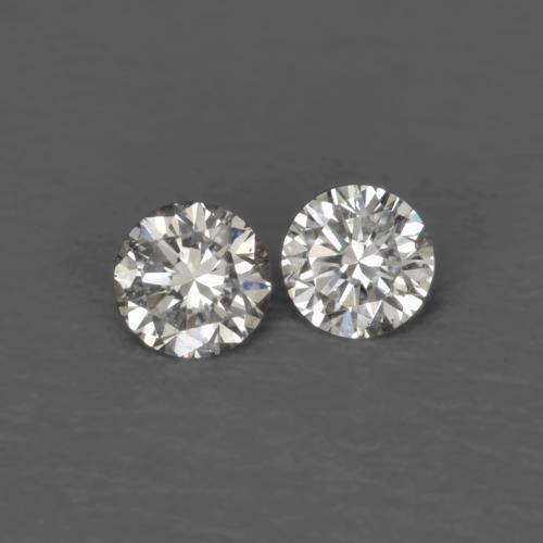 Gemme di Diamante Bianco caldo naturale da 0.03 ct, Taglio rotondo, VVS-VS