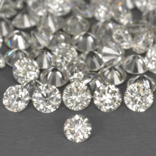 Gemme di Diamante Bianco caldo naturale da 0.16 ct, Taglio rotondo, VS-SI
