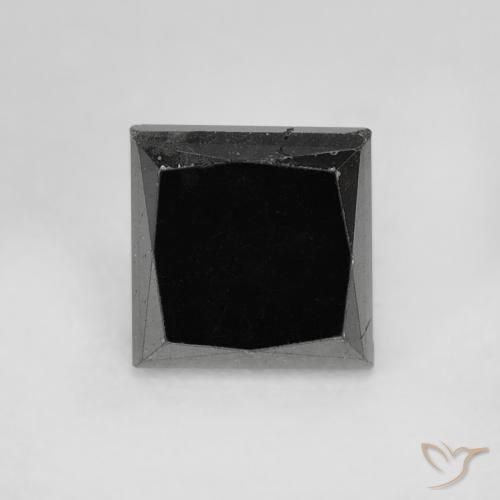 1.07ct Naturale Nero Diamante, Quadrato, Opaco