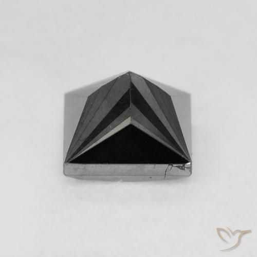 Diamante Nero naturale da 0.98 ct, Quadrato, Opaco
