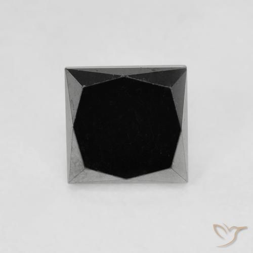 0.69ct Naturale Nero Diamante, Quadrato, Opaco