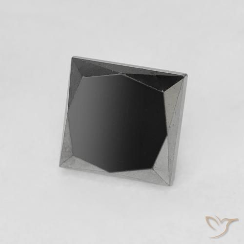 Diamante Nero naturale da 0.69 ct, Quadrato, Opaco