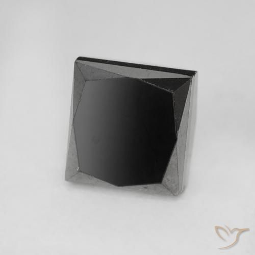 Diamante Nero naturale da 1.09 ct, Quadrato, Opaco