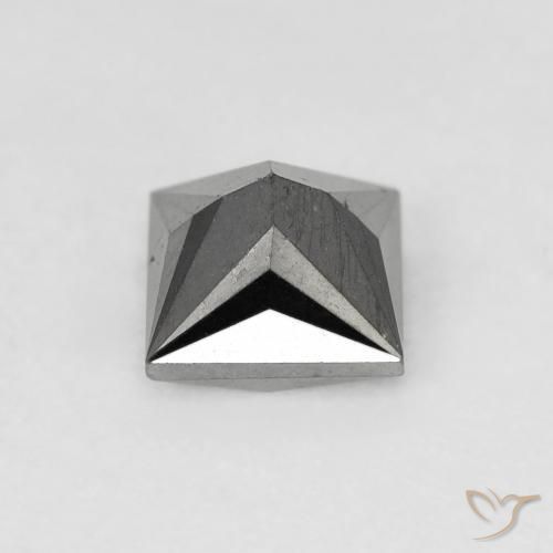 Diamante Nero naturale da 1.06 ct, Quadrato, Opaco