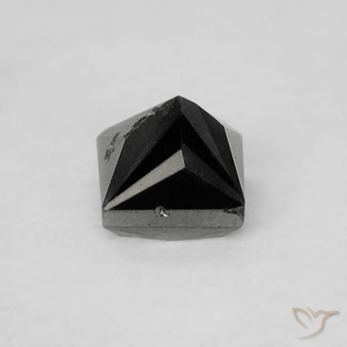 Diamante Nero naturale da 0.18 ct, Quadrato, Opaco