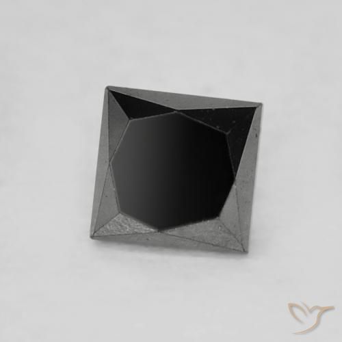 Diamante Nero naturale da 0.23 ct, Quadrato, Opaco