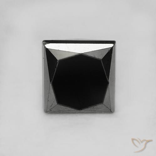 Diamante Nero naturale da 0.32 ct, Quadrato, Opaco