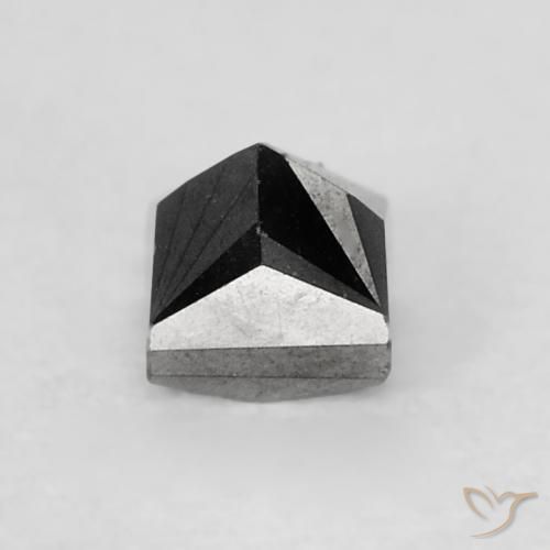 Diamante Nero naturale da 0.25 ct, Quadrato, Opaco