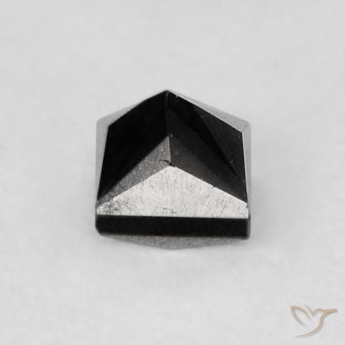Diamante Nero naturale da 0.27 ct, Quadrato, Opaco