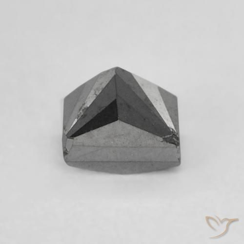 Diamante Nero naturale da 0.40 ct, Quadrato, Opaco