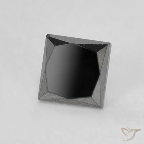 Diamante Nero naturale da 0.21 ct, Quadrato, Opaco