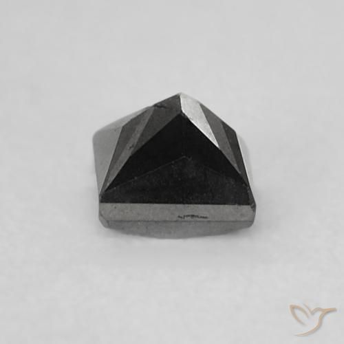 Diamante Nero naturale da 0.21 ct, Quadrato, Opaco