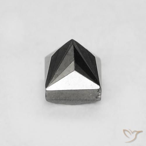 Diamante Nero naturale da 0.17 ct, Quadrato, Opaco