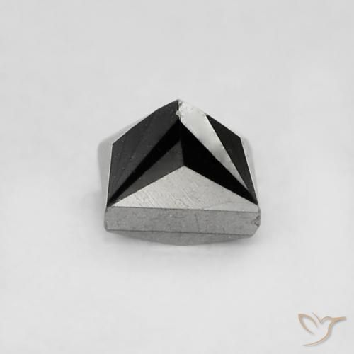 Diamante Nero naturale da 0.22 ct, Quadrato, Opaco