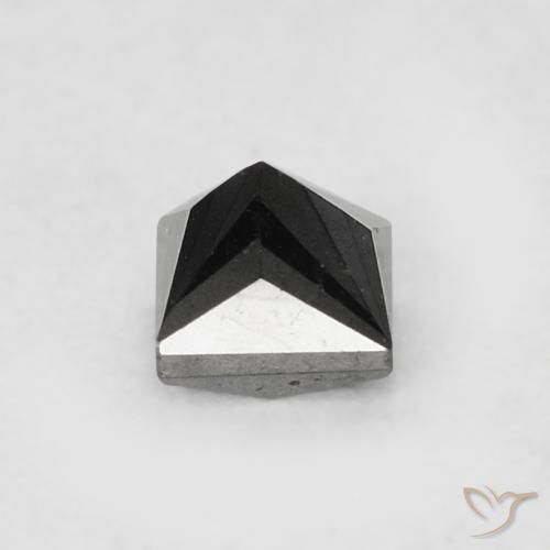 Diamante Nero naturale da 0.20 ct, Quadrato, Opaco