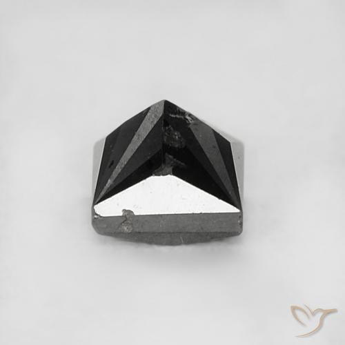 Diamante Nero naturale da 0.27 ct, Quadrato, Opaco