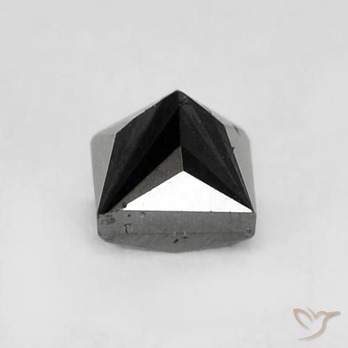 Diamante Nero naturale da 0.35 ct, Quadrato, Opaco