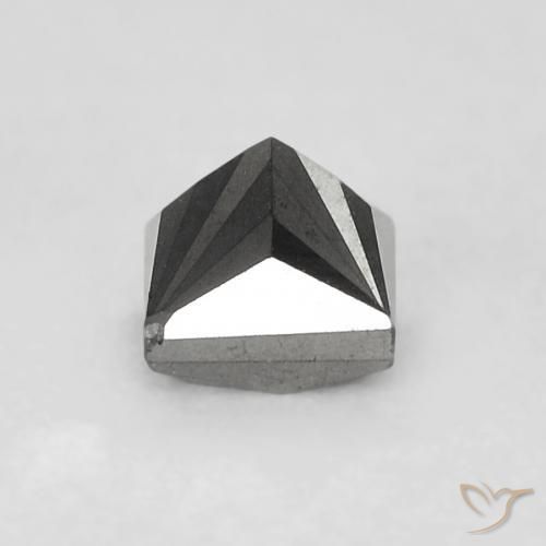 Diamante Nero naturale da 0.34 ct, Quadrato, Opaco