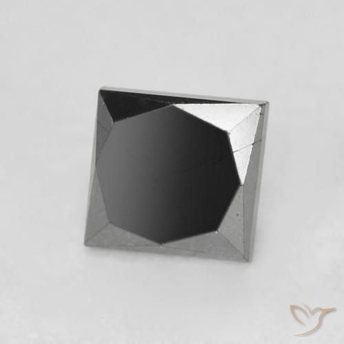 0.68ct Naturale Nero Diamante, Quadrato, Opaco