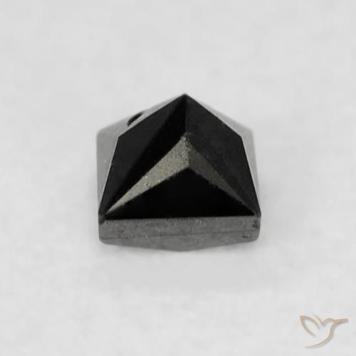 Diamante Nero naturale da 0.15 ct, Quadrato, Opaco