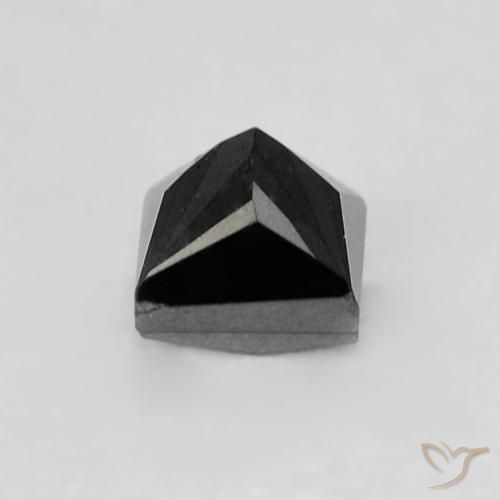 Diamante Nero naturale da 0.28 ct, Quadrato, Opaco