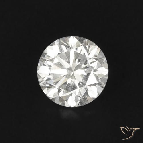 Diamante H naturale da 0.24 ct, Taglio rotondo, VS