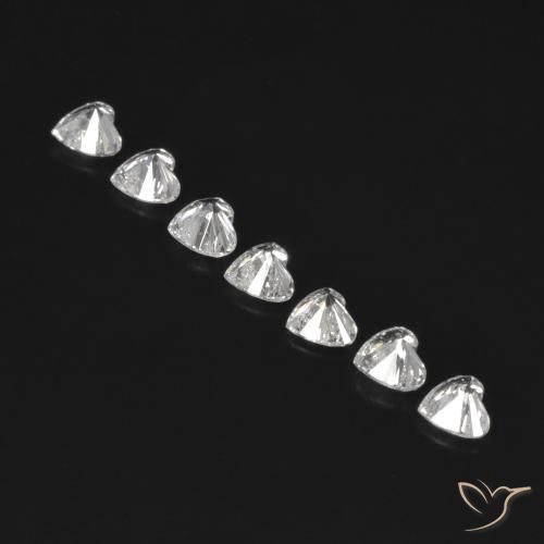Gemme di Diamante F naturale da 0.56 ct, Cuore, VVS