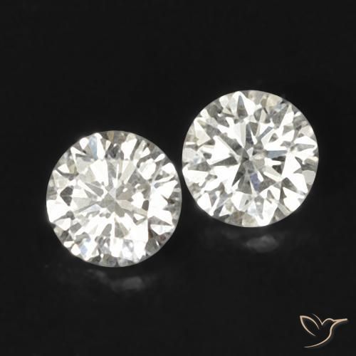 Gemme di Diamante I naturale da 0.16 ct, Rotondo, VVS-VS