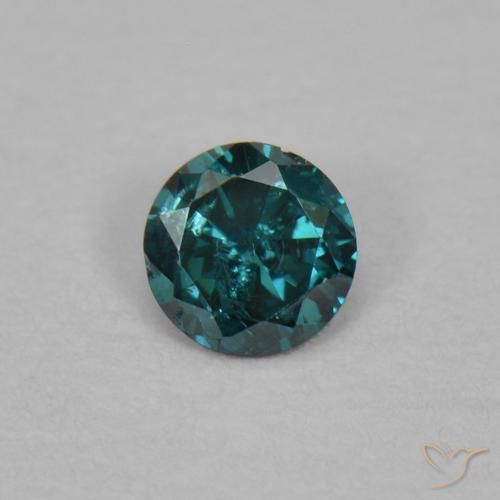 Diamante Verde naturale da 0.03 ct, Rotondo, VS-SI