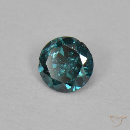 Diamante Verde naturale da 0.03 ct, Rotondo, VS-SI