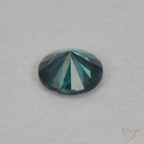 Diamante Verde naturale da 0.03 ct, Rotondo, VS-SI