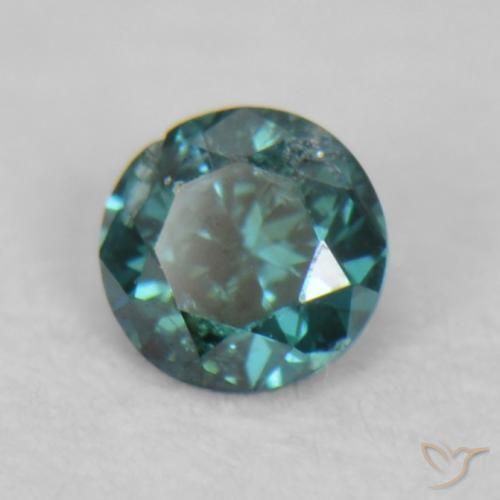 Diamante Verde naturale da 0.02 ct, Rotondo, VS-SI