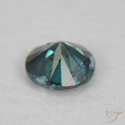 Diamante Verde naturale da 0.02 ct, Rotondo, VS-SI