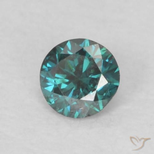 Diamante Blu naturale da 0.07 ct, Rotondo, VS