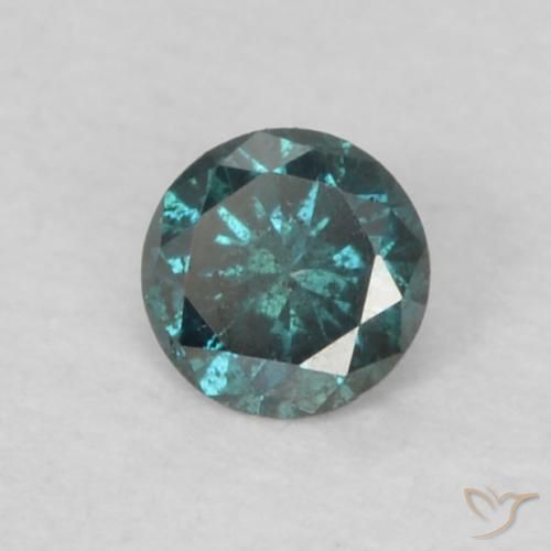 Diamante Blu naturale da 0.07 ct, Rotondo, VS