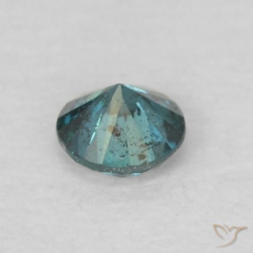 Diamante Blu naturale da 0.07 ct, Rotondo, VS