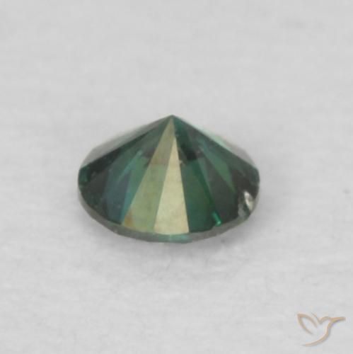 Diamante naturale verde da 0,06 ct, taglio rotondo, VS
