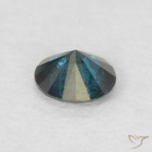 Diamante Blu naturale da 0.06 ct, Rotondo, VS