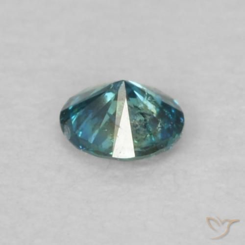 Diamante Blu naturale da 0.05 ct, Rotondo, VS-SI