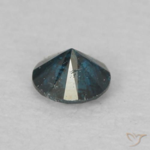Diamante Blu naturale da 0.07 ct, Rotondo, VS-SI