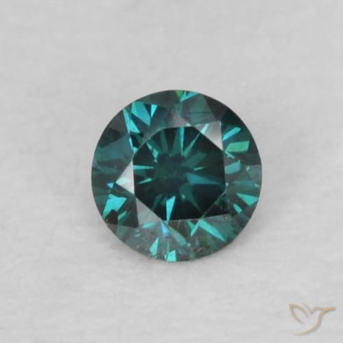 0.06ct Naturale Blu Diamante, Rotondo, VS